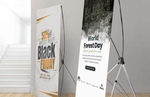 Werbebanner Aufsteller