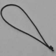 Fertigschleifen mit Einfachknoten 60 mm | schwarz