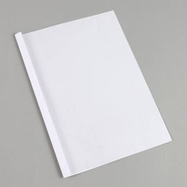 Thermobindemappe A4, Lederkarton, 15 Blatt, weiß | 1,5 mm | 250 g/m²