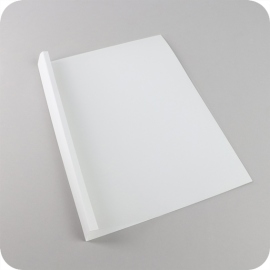 Thermobindemappe A4, Hochglanz-Karton, 200 Blatt, weiß 20 mm