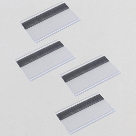 Réglettes porte-étiquette, magnétiques 75 mm