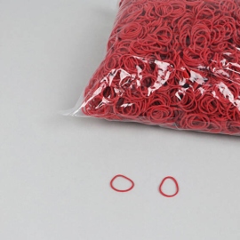 Elastiques en caoutchouc, rouge 15 mm | 1 mm