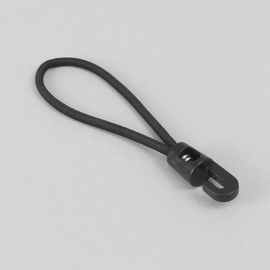Tendeur élastique avec crochet en plastique, noir, 120 mm 