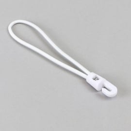 Tendeur élastique avec crochet en plastique, blanc, 150 mm 