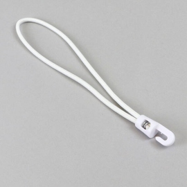 Tendeur élastique avec crochet en plastique, blanc, 200 mm 
