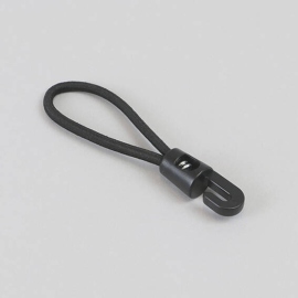 Tendeur élastique avec crochet en plastique, noir, 90 mm 