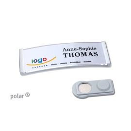 Porte-badges magnétiques polar® 20 acier inoxydable