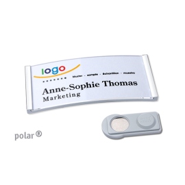 Porte-badges magnétiques polar® 30 chrome