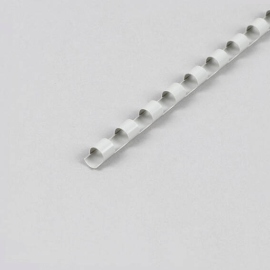 Spirales plastiques pour reliure A4, rond 6 mm | gris