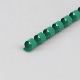 Spirales plastiques pour reliure A4, rond 8 mm | vert