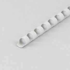 Spirales plastiques pour reliure A4, rond 8 mm | gris