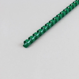 Plastikbinderücken A4, rund 12 mm | grün