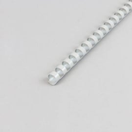 Spirales plastiques pour reliure A4, rond 12 mm | gris