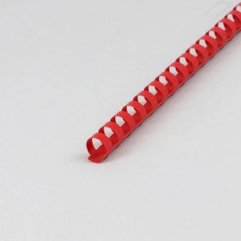 Plastikbinderücken A4, rund 14 mm | rot