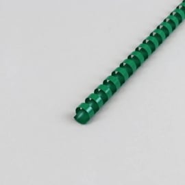 Spirales plastiques pour reliure A4, rond 14 mm | vert