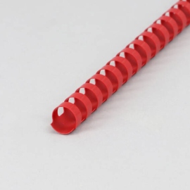 Plastikbinderücken A4, rund 16 mm | rot