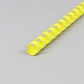 Plastikbinderücken A4, rund 16 mm | gelb