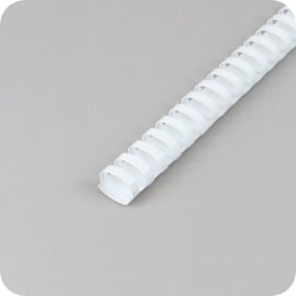 Plastikbinderücken A4, oval 28 mm | weiß