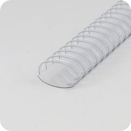 Spirales plastiques pour reliure A4, ovale 51 mm | transparent
