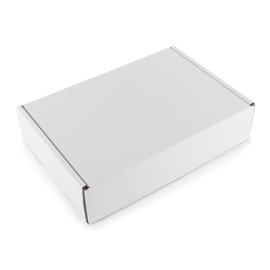 Boîte pliante A4 Plus, 34 x 23 x 7,8 cm avec rabats latéraux et fermeture de sécurité 