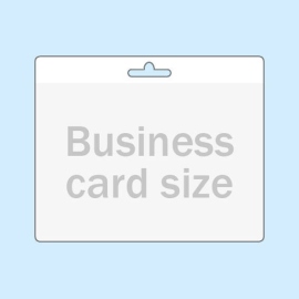 Porte-badges format carte bancaire, bord de suspension transparent 