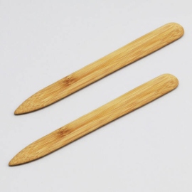 Piloirs en bambou, tête pointue et queue arrondie 195 mm
