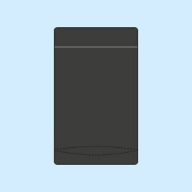 Standbodenbeutel farbig 85 x 140 mm | schwarz, blickdicht