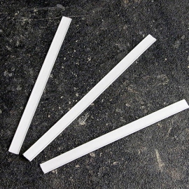 Barrette de fermeture 100 mm, blanc 