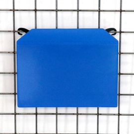 Kennzeichnungstaschen für Gitterboxen, mit Einhängehaken und Magnetstreifen 