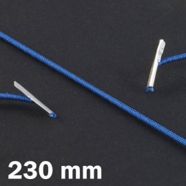 Gummizugschnüre 230 mm mit 2 Splinten, dunkelblau 