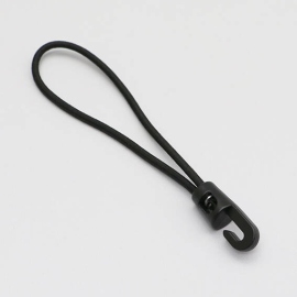 Tendeur élastique avec crochet en plastique, 150 mm, noir 