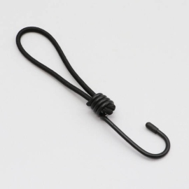 Tendeur élastique avec crochet métallique, 150 mm, noir 