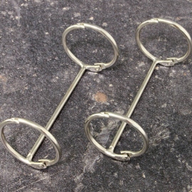 Reliure 2 anneaux, 32 mm, nickelée 