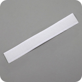 Klettstreifen aus selbstklebendem Hakenband, 20 x 150 mm, weiß 