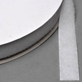 Bande auto-agrippante à coudre, boucle (rouleau de 25 m) 20 mm | blanc