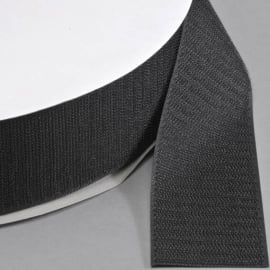 Klettband zum Nähen, Haken (Rolle mit 25 m) 50 mm | schwarz