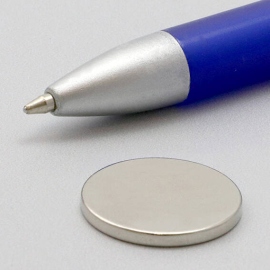 Scheibenmagnete aus Neodym, 20 mm x 2 mm, N35 