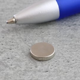 Scheibenmagnete aus Neodym, 9,5 mm x 2 mm, N35 