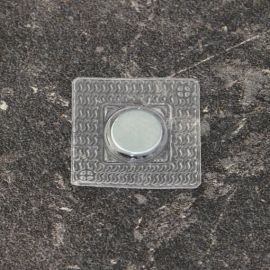 Aimants néodymes en forme de disque, pouvant être cousu, carré, 12 mm x 2 mm, N35 