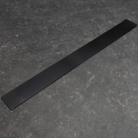 Barre en acier avec mousse PE, auto-adhésif, 50 x 500 mm, acier, noir 