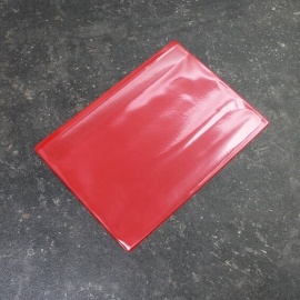 Magnettaschen für DIN A5, mit 1 Magnetstreifen, Breitseite offen, rot 