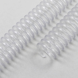 Spirales plastiques (bobines de PVC), A4 10 mm | transparent