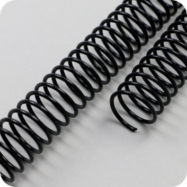 Spiralbinderücken, Plastikspiralen, DIN A4, 4:1 Teilung 13 mm | schwarz