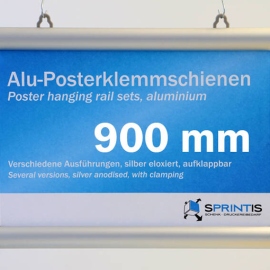 Profils porte-affiche, aluminium, clippants 900 mm