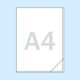 Pochettes rectangulaires pour format A4, ouverture grand et petit côté, Quickload 