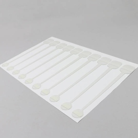 Stop-rayon twister, plastique, 210 mm, s'enlève sans laisser de traces, permanent, feuille de 10 unités 
