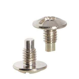 Kreuzschlitzschrauben für Buchschrauben, 7 mm, vernickelt 