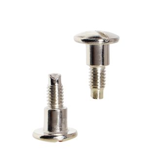 Schlitzschrauben für Buchschrauben, 7,5 mm, mit 5 mm Verlängerung, vernickelt 