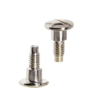 Schlitzschrauben für Buchschrauben, 7,5 mm, mit 4 mm Verlängerung, vernickelt 