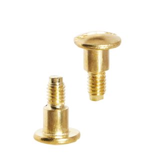 Schlitzschrauben für Buchschrauben, 7,5 mm, mit 5 mm Verlängerung, vermessingt 